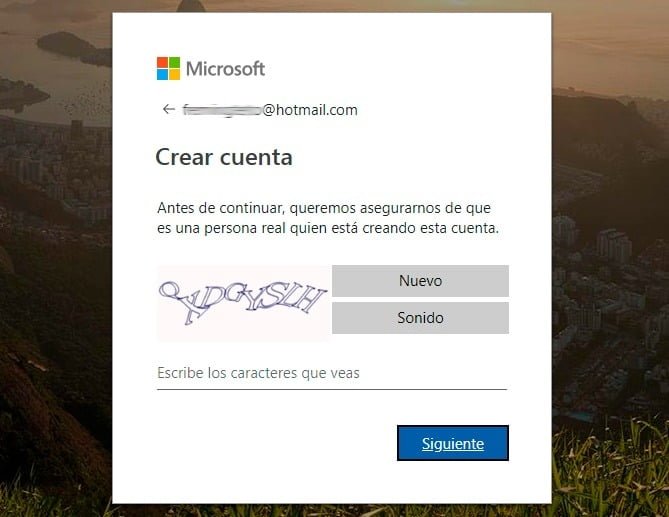 captcha hotmail