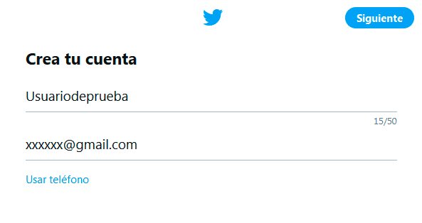 crear cuenta twitter