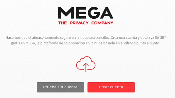 mega almacenamiento nube