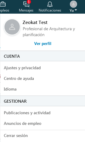 cerrar sesion linkedin