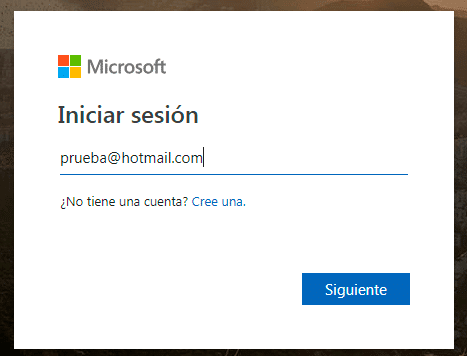 formulario inicio sesion msn